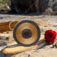 Sac rond Aura de l'Amazonie en or végétal artisanal - Or Sauvage