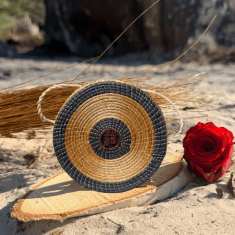 Sac Rond "Aura de l'Amazonie" en Or Végétal