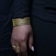 Création éthique et légère en or végétal Capim Dourado du Jalapão