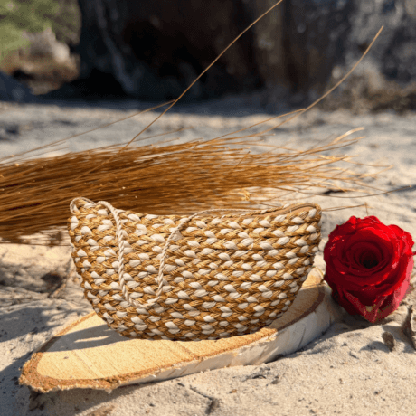 Sac Banane "Horizon Solaire" – Or Végétal et Design Artisanal