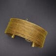 Bijou artisanal en or vegetal tresse main - Or Sauvage