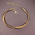 Bijou artisanal en or vegetal tresse main - Or Sauvage