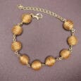 Bijou artisanal en or vegetal tresse main - Or Sauvage