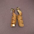 Bijou artisanal en or vegetal tresse main - Or Sauvage